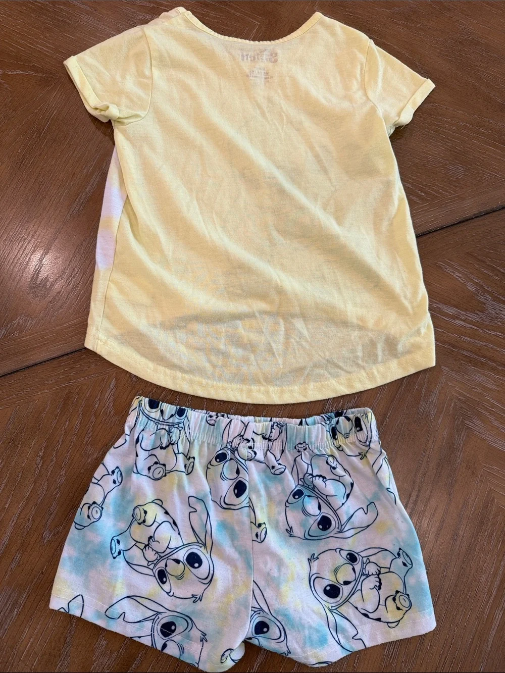 Disney Yellow & Blue Stitch Pajama Set